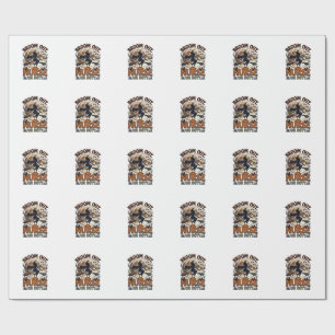 Halloween Nurse Shirt Funny Witch Broom Design_1 Wrapping Paper