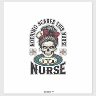 Halloween Nurse Shirt Vintage Skull Graphic_1