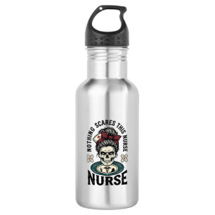 Halloween Nurse Shirt Vintage Skull Graphic_1 532 Ml Water Bottle