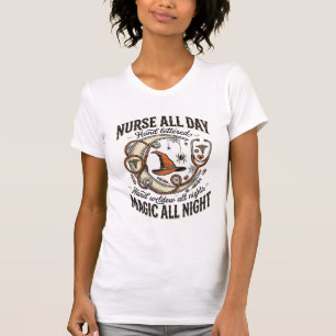 Halloween Nurse Shirt Witchy Medical Night Shift_1