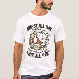 Halloween Nurse Shirt Witchy Medical Night Shift_1