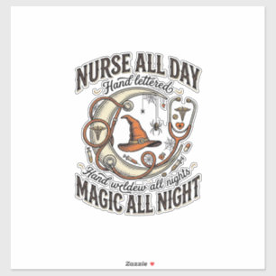 Halloween Nurse Shirt Witchy Medical Night Shift_1