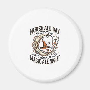 Halloween Nurse Shirt Witchy Medical Night Shift_1 Magnet