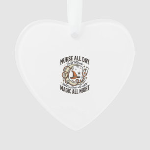 Halloween Nurse Shirt Witchy Medical Night Shift_1 Ornament