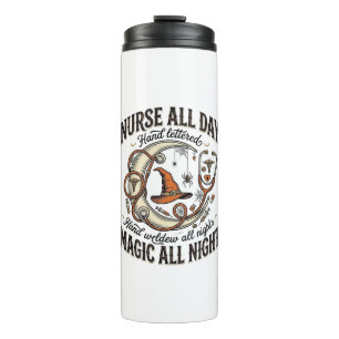 Halloween Nurse Shirt Witchy Medical Night Shift_1 Thermal Tumbler