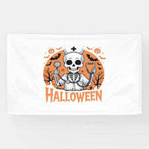 Halloween Nurse skeleton Essential T-Shirt_1 Banner