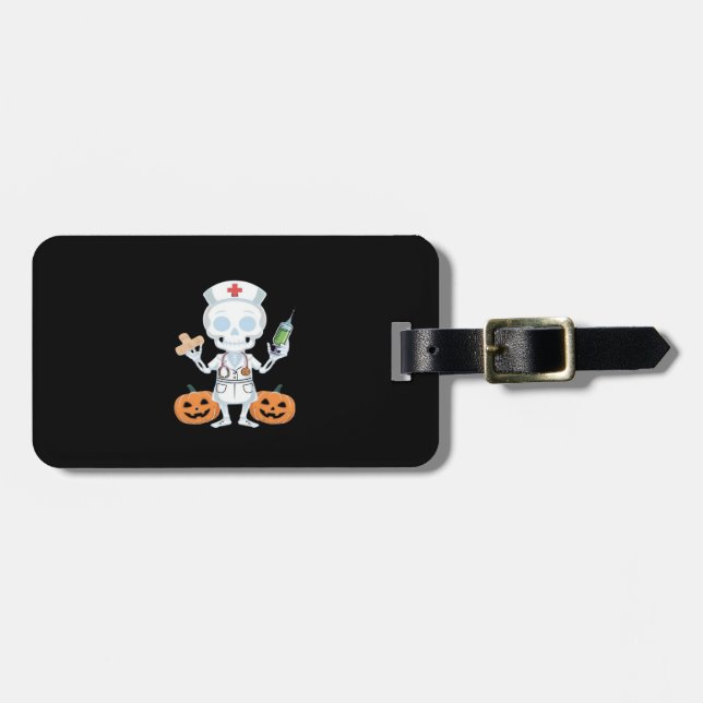 Halloween Nurse Skeleton Essential T-Shirt Luggage Tag (Front Horizontal)