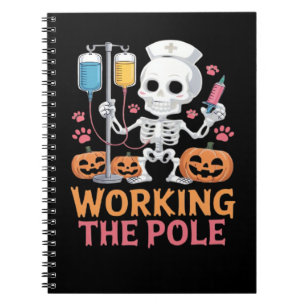 Halloween Nurse Skeleton Funny Joke Essential T-Sh Notebook