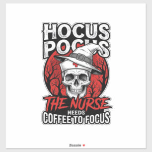 Halloween Nurse Skull Coffee Focus Vintage Shirt D