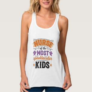 Halloween Nurse Spooktacular Kids Vintage Design_1 Singlet