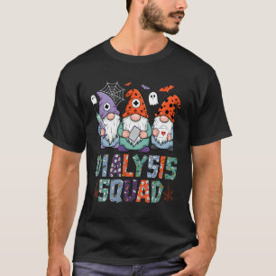 Halloween Nurse Stethoscope Scrubs Dialysis Squad T-Shirt