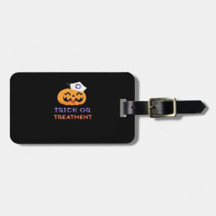 Halloween Nurse Trick or Treatment Classic T-Shirt Luggage Tag