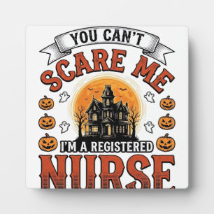 Halloween Nurse Vintage Spooky Registered Nurse De Plaque