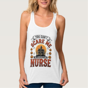 Halloween Nurse Vintage Spooky Registered Nurse De Singlet