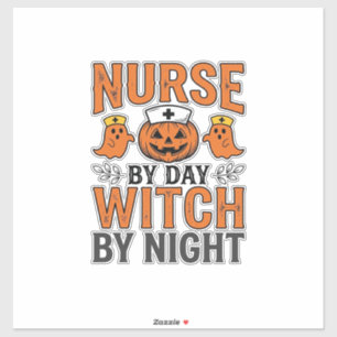 Halloween Nurse Witch By Night Vintage Shirt Desig