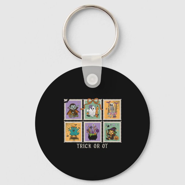 Halloween Occupational Therapy Trick Or Ot Therapi Key Ring (Front)