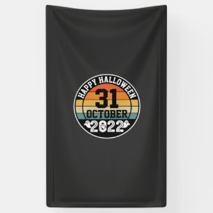 Halloween October 31 2022 Sunset Retro Design_1 Banner