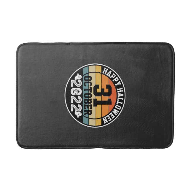 Halloween October 31 2022 Sunset Retro Design_1 Bath Mat (Front)