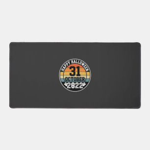 Halloween October 31 2022 Sunset Retro Design_1 Desk Mat