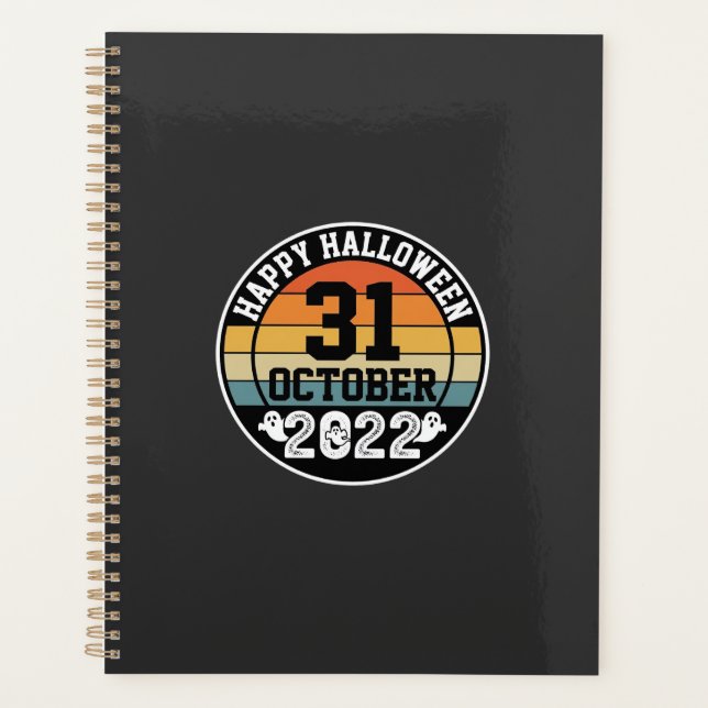 Halloween October 31 2022 Sunset Retro Design_1 Planner (Front)