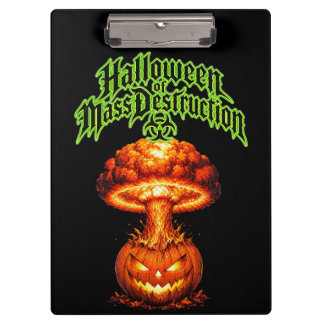 Halloween of Mass Destruction Nuclear Jack-o'-Lant Clipboard