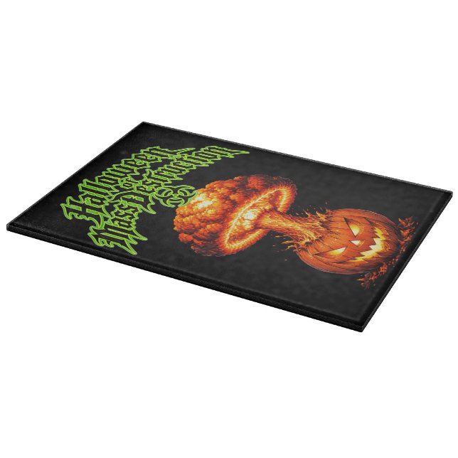 Halloween of Mass Destruction Nuclear Jack-o'-Lant Cutting Board (Corner)