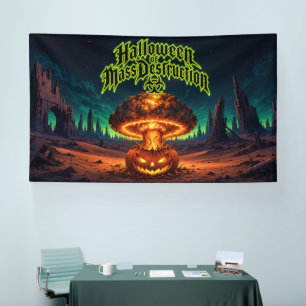 Halloween of Mass Destruction Radioactive Pumpkin Banner