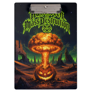 Halloween of Mass Destruction Radioactive Pumpkin Clipboard