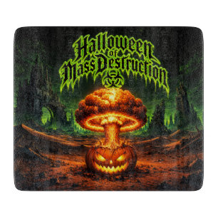 Halloween of Mass Destruction Radioactive Pumpkin Cutting Board