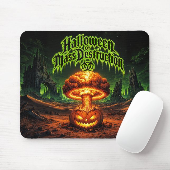 Halloween of Mass Destruction Radioactive Pumpkin  Mouse Pad (With Mouse)