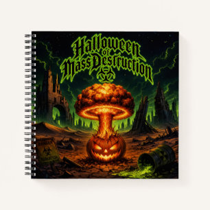 Halloween of Mass Destruction Radioactive Pumpkin Notebook