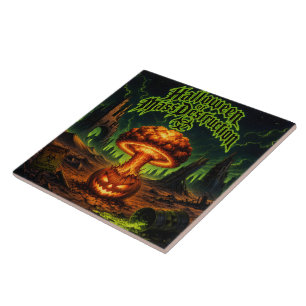 Halloween of Mass Destruction Radioactive Pumpkin  Tile