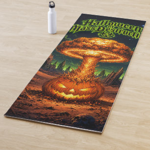 Halloween of Mass Destruction Radioactive Pumpkin Yoga Mat