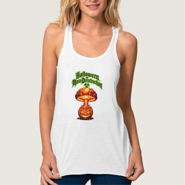 Halloween of Mass Destruction Toxic Jack o Lantern Singlet (Front)