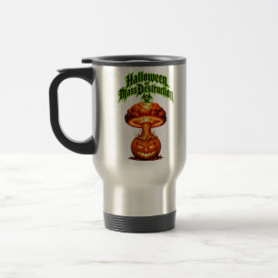 Halloween of Mass Destruction Toxic Jack o Lantern Travel Mug