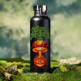 Halloween of Mass Destruction Toxic Jack o Lantern Water Bottle