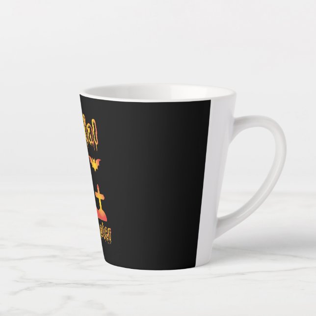 Halloween Offical Candy Tester Birthday Latte Mug (Right)