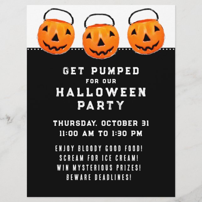Halloween Office Party Flyer (Front)