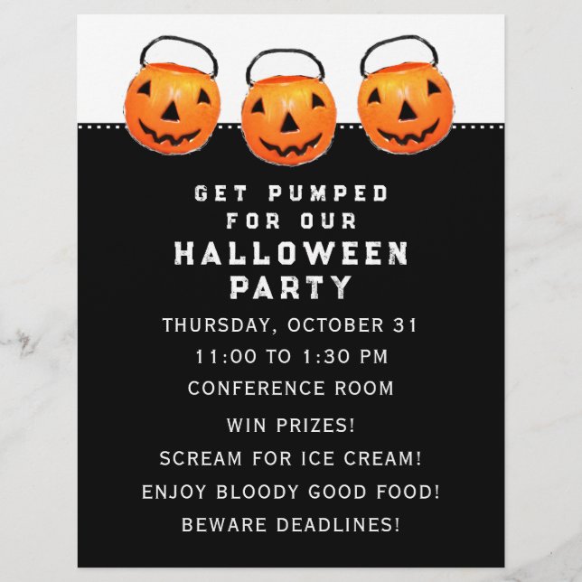 Halloween Office Party Flyer (Front)