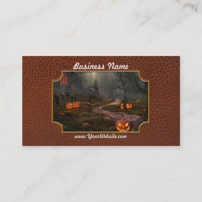 Halloween - On the eve of Halloween Business Card (Front)
