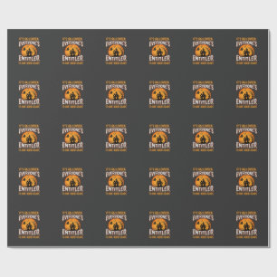 Halloween One Good Scare Haunted House Quote Wrapping Paper
