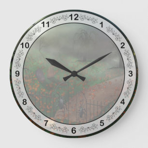 Halloween - One Hallows Eve Large Clock