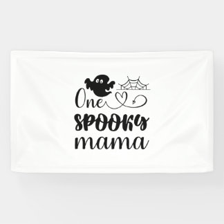 Halloween One Spooky Mama Birthday Banner