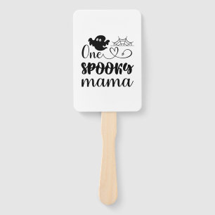 Halloween One Spooky Mama Birthday Hand Fan