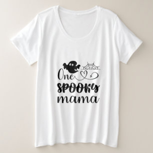 Halloween One Spooky Mama Birthday Plus Size T-Shirt