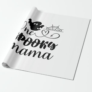 Halloween One Spooky Mama Birthday Wrapping Paper
