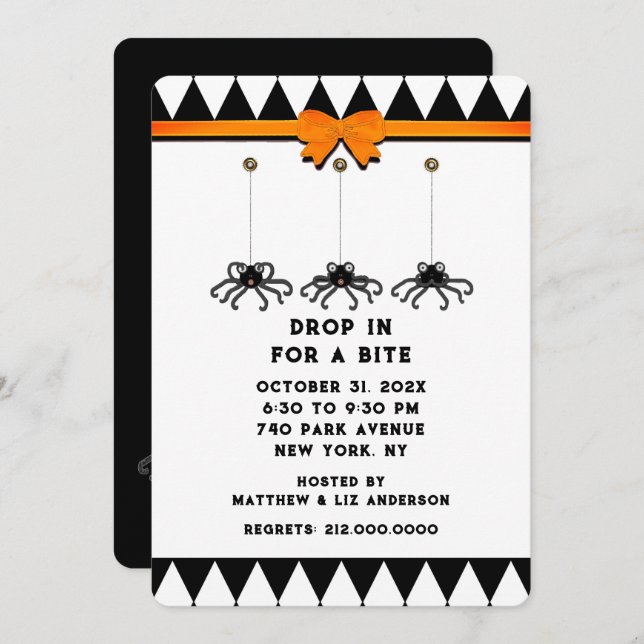 Halloween Open House Invitation (Front/Back)