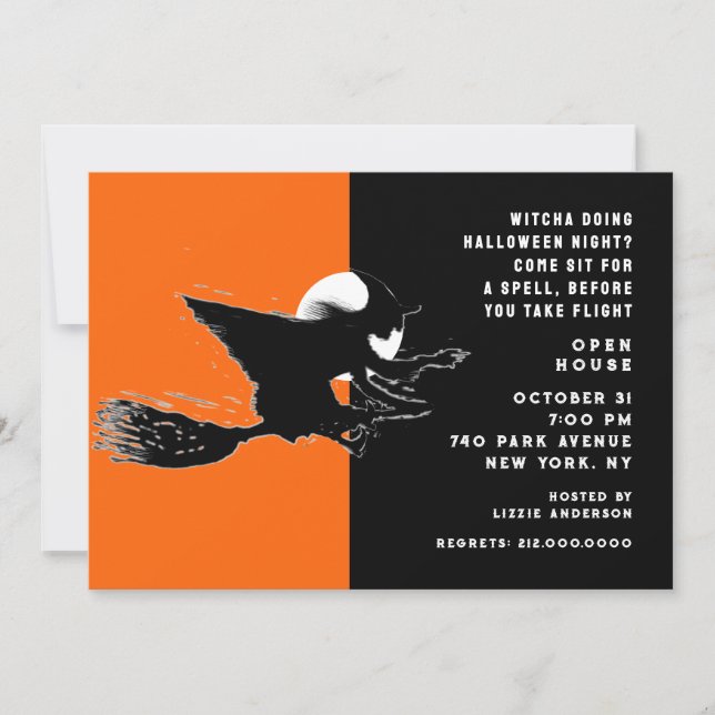 Halloween Open House Invitation (Front)