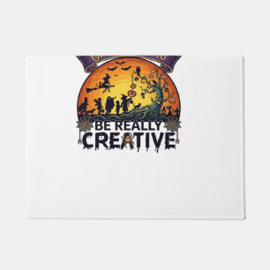 Halloween Opportunity Be Really Creative Witch Tre Doormat