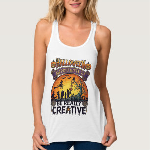Halloween Opportunity Be Really Creative Witch Tre Singlet